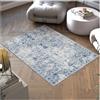 tectake® Tappeto Salotto a Pelo Corto, Tappeto Salotto Vintage Design Elegante, Lavabile in Lavatrice, Ideale per Sala da Pranzo, Camera da Letto, Soggiorno e Studio - 120x170 cm
