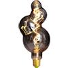 TIANFAN Lampadina Vintage LED 4W, Luce Ambra, Dimmabile, Attacco E27, 2000K Luce Calda, 4 Sfere Irregolari (Equivalente a 25W), Lampadina Decorativa Stile Edison
