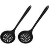GMBYLBY Set di 2 colini da cucina in silicone, schiumarola, mestolo scanalato per scolare e