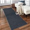 Siunwdiy Tappeto Cucina Antiscivolo Lavabile 70 x 100cm Nero Motivo Geometrico, Passatoia Corridoio Lungo per Ingresso Camera da Letto Soggiorno, Design Moderno con Base Antiscivolo e Fibra Corta Resistente