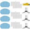 aotengou Ricambio per Cecotec Conga 999 Origin X-Treme & 999 Origin Genesis & 999 Origin X-Treme X & Conga 999 Map X-Treme Robot Aspirapolvere 16 Confezioni 6 Filtri, 6 Spazzole laterali, 4 Panni Mop