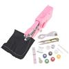 bowarepro Mini macchina da cucire, kit da cucito a mano portatile per principianti, facile da usare per riparazioni rapide su vestiti, tessuti per bambini e animali domestici, ideale per la casa e i