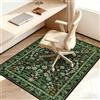 Edlbaegy Tappeto Sedia Ufficio 120x150cm Verde Antiscivolo Tappeto Salvapavimento per Pavimenti Duri Vintage Tappeto Sedia Gaming Protettivo per Pavimenti Duri Parquet Piastrelle