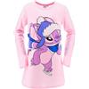 Disney Stitch Camicia da Notte Bambina Ragazza 10-16 Anni - Nightdress Rosa 100% Cotone Stampa Fronte e Retro - Manica Lunga - Licenza Ufficiale Idea Regalo Teenager [20016 Rosa - 16 Anni]