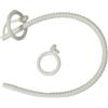 Generico Sonda di protezione uretrale maschio cava con filettatura estesa Asta curva per allenamento Accessori-ithlM23 (Bianco, M)
