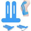 FDEETY 10 Pezzi Nastro Fasciature Sportive Kinesiology Tape Nastro Per Muscoli Tape Crossfit Benda Elastica Autoadesiva Nastro Sportivo Cerotti Taping Kinesiologico(Blu)