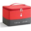 FYting Porta Medicine da Viaggio 10L,Kit Pronto Soccorso XXL,Cassetta Pronto Soccorso Vuota,con Maniglia,Impermeabile, per Casa, Scuola, Viaggi, Campeggio, Escursioni (Rosso)