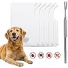 ZEIEYA Pinza per Zecche, 5PCS Scheda per zecche con Lente d'Ingrandimento Carte di Rimozione Zecche Pinza Togli Zecche per Cani, Gatti e Persone attività All'aperto