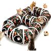 UGBO Tunnel Giochi per Gatti Pieghevole Tubo Gioco per Gatto Interattivo in Casa Tunnel per Cani Gatti Accessori Cat Toys per Gattini Cuccioli Conigli (Stile 1)