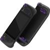 eXtremeRate Pulsanti Tasti Kit per Steam Deck LCD,Tasto ABXY D-pad Trackpad Bumpers Trigger Grilletti Ricambio per Steam Deck LCD con Cacciaviti(NON Include Console)-Trasparente Viola