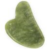 Sun & Sia - Gua Sha in pietra naturale - Giada verde (+ custodia) - Massaggio viso e corpo per rinfrescare la carnagione, trattare tasche e occhiaie, stimolare la circolazione, pelle più ferma ed