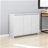 Sophrelle Credenza Bianca 102x33x75 cm in Truciolato Bianco,809773