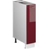 Vicco Armadio cucina dispensa alto Fame-Line, Bordeaux lucido/Bianco, 20 cm senza piano di lavoro, per la combinazione con altri moduli della serie Fame-Line