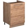 Vicco Mobile lavello cucina Fame-Line, Rovere dorato/Rovere dorato, 60 cm, per la combinazione con altri moduli della serie Fame-Line