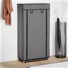 Generico Scarpiera Coperta Grigia 58x28x106 cm in Tessuto,Scarpiere e Organizer per Scarpe