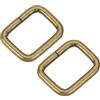 QUARKZMAN Fibbie a Anello Rettangolari in Metallo 20x16mm (0,79 x0,63) Dimensione Interna per Borse Cinture Accessori Fai da Te Bronzo 30pz