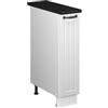 Vicco Armadio cucina dispensa alto Fame-Line, Bianco rustico/Bianco, 20 cm, PL Antracite, per la combinazione con altri moduli della serie Fame-Line