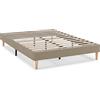 HOMN LIVING Base Imbottita Aura 140x190 cm Beige, 30 cm Altezza