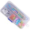 NUOBESTY Kit Strumenti da Cucito per Principianti, Set 58 Pezzi | Pp Box, Plastico e Acciaio Inossidabile, Borsa Inclusa, Uso Casa e Viaggio