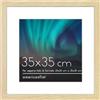 Americanflat Cornice 35x35 cm Rovere Chiaro - Cornice 25x25 cm con Passepartout in Legno MDF