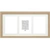 Deknudt Frames S66KB3-10.0X15.0 - Cornice portafoto per 3 Foto 10 x 15 cm in Formato Verticale, Colore: Legno Naturale 56 x 29 x 2 cm