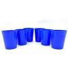 Kimmel Set di 6 bicchieri da 250 ml, in plastica, riutilizzabili, colore blu