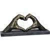 Casablanca modernes Design Casablanca - Scultura decorativa a forma di cuore, in poliestere, larghezza 36 cm