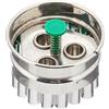Städter Linzer 954053 - Tagliapasta a 3 Fori con estrattore Piccolo, in Acciaio Inox, Colore: Argento/Verde, 4,8 x 4,8 x 4,8 cm