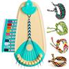 Tacopet Kit Braccialetti Fai da Te Bambina con Telaio e 20 Fili Colorati
