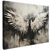 MuchoWow© Quadro Su Tela 40x30 cm Grandi Dimensioni Quadri Moderni Soggiorno Stampa Di Foto Decorazione Camera Letto Da Parete Con Cornice DipintiAngelo - Ali - Nero - Bianco