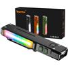 Relybo EDC Torcia LED Potente Professionale 1,000,000, Bianca LED/UV Torce