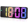 flintronic Sveglia Digitale da Comodino, Sveglia da Comodino, con Temperatura, Svegli Digitale da Comodin con Snooze, Suoni e Luminosità Regolabile, USB e Alimentato a Batteria