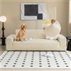 Hearda Copridivano 3 Posti Con Braccioli, Copri Divano Elasticizzato Copridivani Antiscivolo Antimacchia Universale | Sofa Cover Jacquard Antigraffio Gatto e Cani, Beige