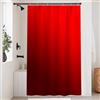 Uiiooazy Tenda Doccia Antimuffa, Tenda da Doccia 120x200cm Rossi Gradiente Borgogna Sfumata Moderno Tende da Bagno Tessuto Lavabile Impermeabile Poliestere Tende per Vasca da Bagno con 8 Anelli