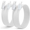 NIBIKIA Cavo da USB C a Lightning,[1M 2PACK] Cavo di Ricarica da Tipo C a Lightning Certificato MFi Compatibile con 13/13 Pro Max/12 Mini/12 Pro/12 Pro Max/11/11 Pro Max/XS Max/XR/X/8