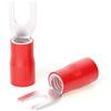 TAILONZ PNEUMATIC 300 pezzi rosso 22-16 AWG isolato forcella vanga U-Type connettore filo elettrico terminale a crimpare