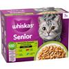 Whiskas Senior buste 24 x 85 g - 7+ Selezione mista in Salsa