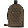 GUESS borsa a tracolla Milano Sling Bag Beige/Brown marrone chiaro