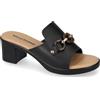 Valleverde Sandali Donna 55453 in Pelle Black Scarpe Casual Comode, Leggere e Flessibili, Ideali per Primavera Estate. EU 36