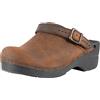 Dansko Ingrid - Zoccoli da Donna in Pelle oliata, Marrone con Finitura Anticata, 39 EU
