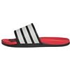 adidas Unisex - Adulto Adilette Comfort 2.0 Slides Sandal, Core Black/Core White/Lucid Red, 37 EU