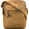 STILORD Orion Borsa a Tracolla in Pelle per Uomo | Piccola Borsa Vintage per iPad 10,9 Pollici | Borsa a Spalla in Vera Pelle Colore:tan marrone - scuro