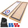 GoSports 6 Foot Shuffleboard And Curling 2-in-1 Game
