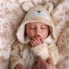 BABESIDE Bambole Reborn Femmina - 17 Pollici Bambola Realistica Dormiente Corpo in Vinile Intero, Che Beve e Fa la Pipì, Reborn Neonata con Accessori per Bambini di età 3+