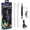 Wandini Glow.0 Bacchetta Magica a LED - Glow Stick a LED Pieghevole - Bastone Magico Ricaricabile Via USB - Bacchetta con Luci a LED Colorate - 22 modalità - Brevettata e Sapientemente Bilanciata