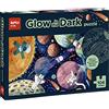 Apli kids 18812-Puzzle fluorescente Glow in the Dark-Modello Sistema Solar-Effetto Fluo, si illumina al buio-104 pezzi dimensioni 5 x 5 cm, 18812