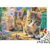 TVJOFXPWXNVU Puzzle 1000 Pezzi Gatto Carino in Carta per Adulti Puzzle Didattico Gattino Relax Decorazione Casa 38x26cm/1000pcs