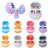 GSrenyu Set di 8 uova di drago stampate in 3D, iridescenti, mini drago, sacchetti per feste