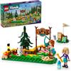 LEGO Friends Adventure Camp - Giocattolo per tiro con l'arco, set per bambini con arco e frecce giocattolo, set da gioco per ragazze e ragazzi dai 6 anni in su, 2 mini bambole e una figura di