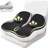 AMAYHOON Cuscino per Sedia da Ufficio, Cuscino per Sedile Ortopedico, Sollievo dalla Sciatica, Memory Foam ergonomico e Sedia da Gioco Resistente, Cuscino per Seggiolino Auto e Sedia a Rotelle